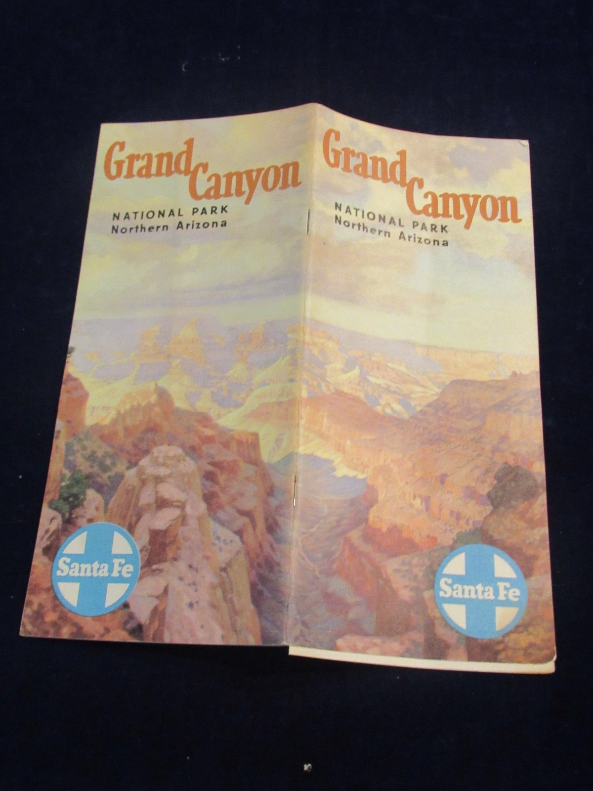 Vtg 1952 Grand Canyon National Park Santa Fe Railroad Travel Brochure AZ C675