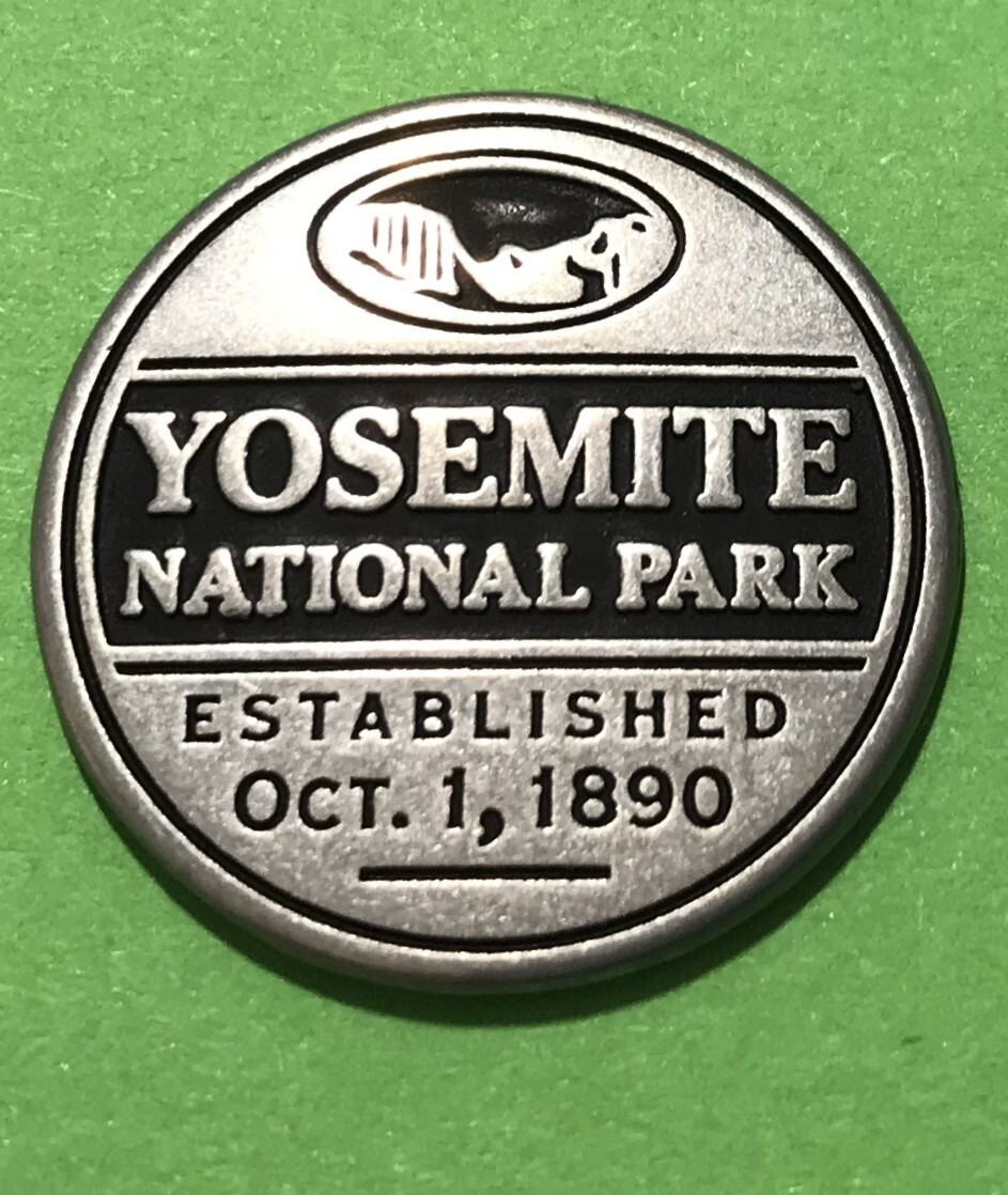 Vintage Yosemite Valley View Round Token