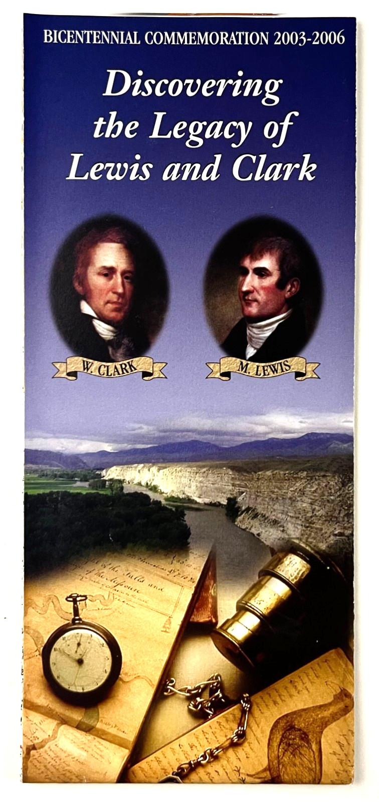2003-2006 Lewis Clark National Historic Trail Bicentennial Vintage Map Brochure