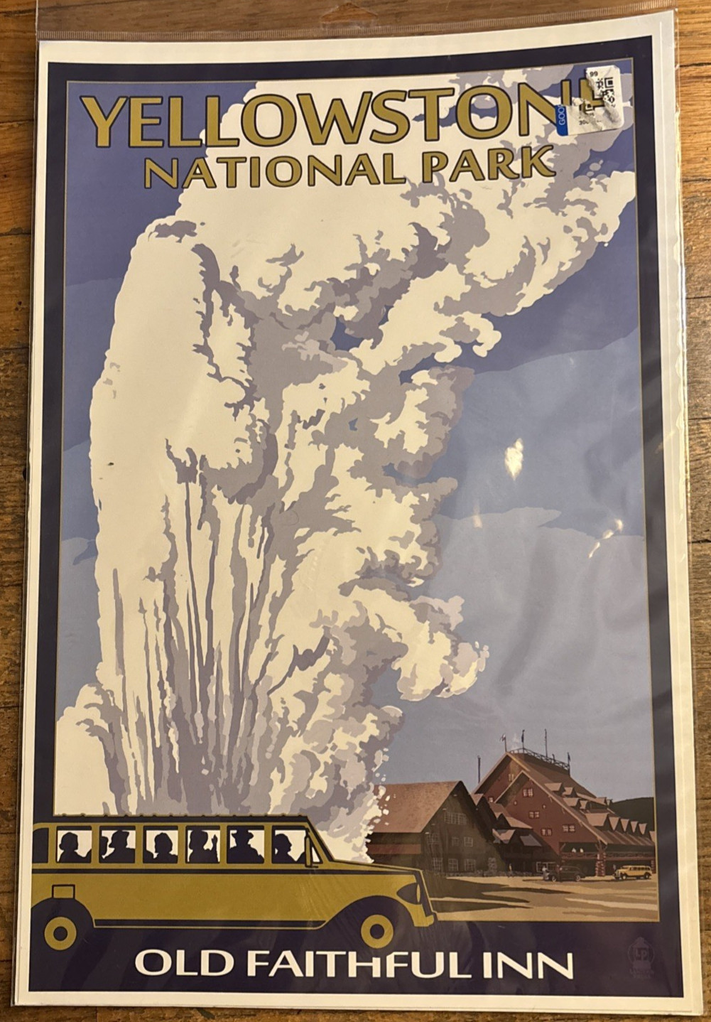 Yellowstone National Park Poster Old Faithful Inn New In Package