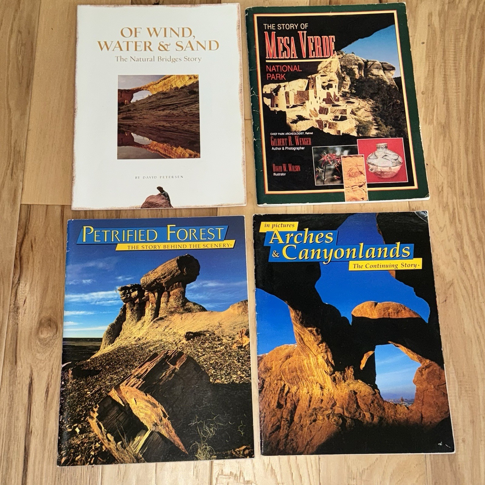 4 National Park Books – Mesa Verde, Arches, Petrified Forest, Natural Bridges