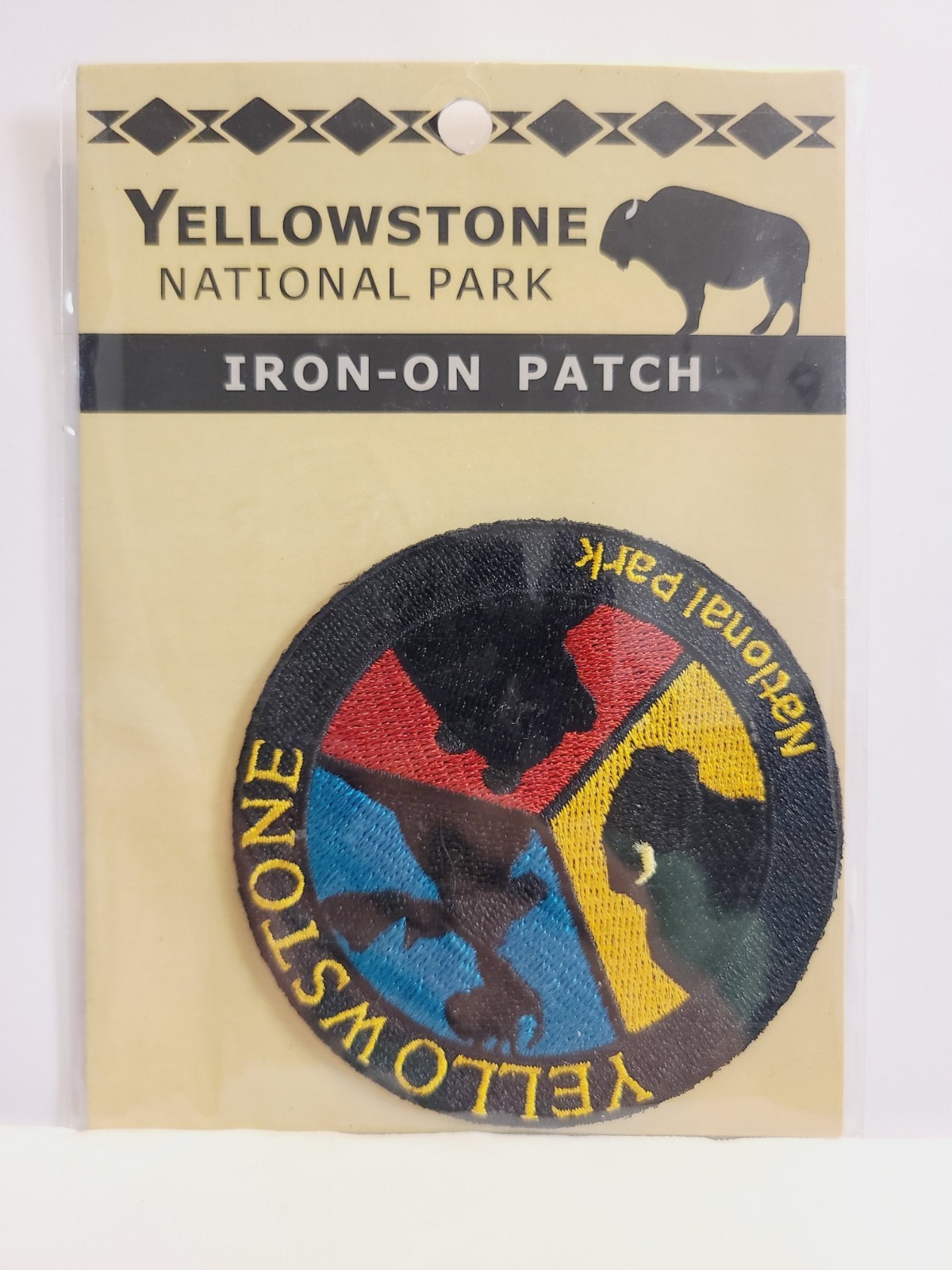 NEW Yellowstone National Park Commemorative Travel Iron On Patch Moose Bison…