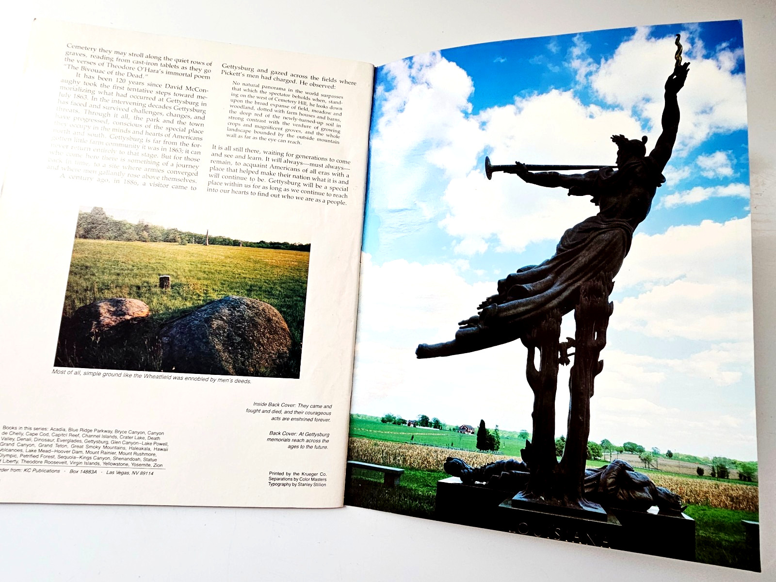 Gettysburg Souvenir Vintage 1987 Gettysburg The Story Behind the Scenery Booklet