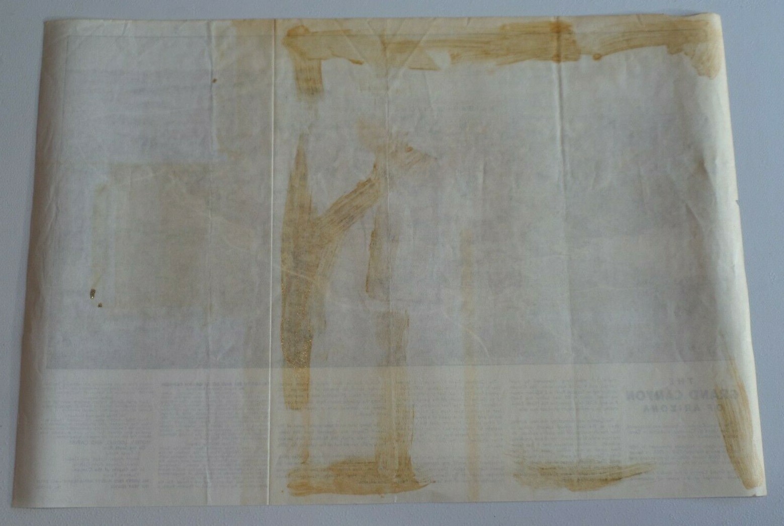 Vintage Grand Canyon National Park Fred Harvey Paper Restaurant Placemat c1957