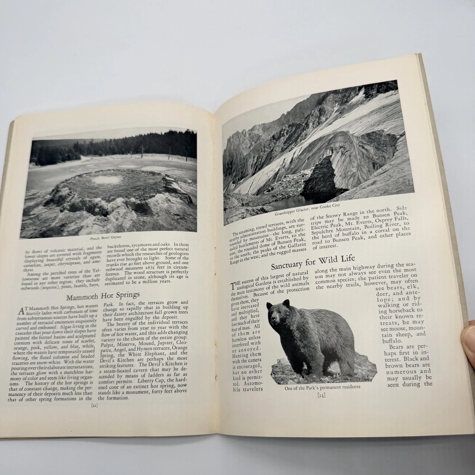 1927 Booklet Yellowstone National Park Union Pacific Railroad The Overland Route