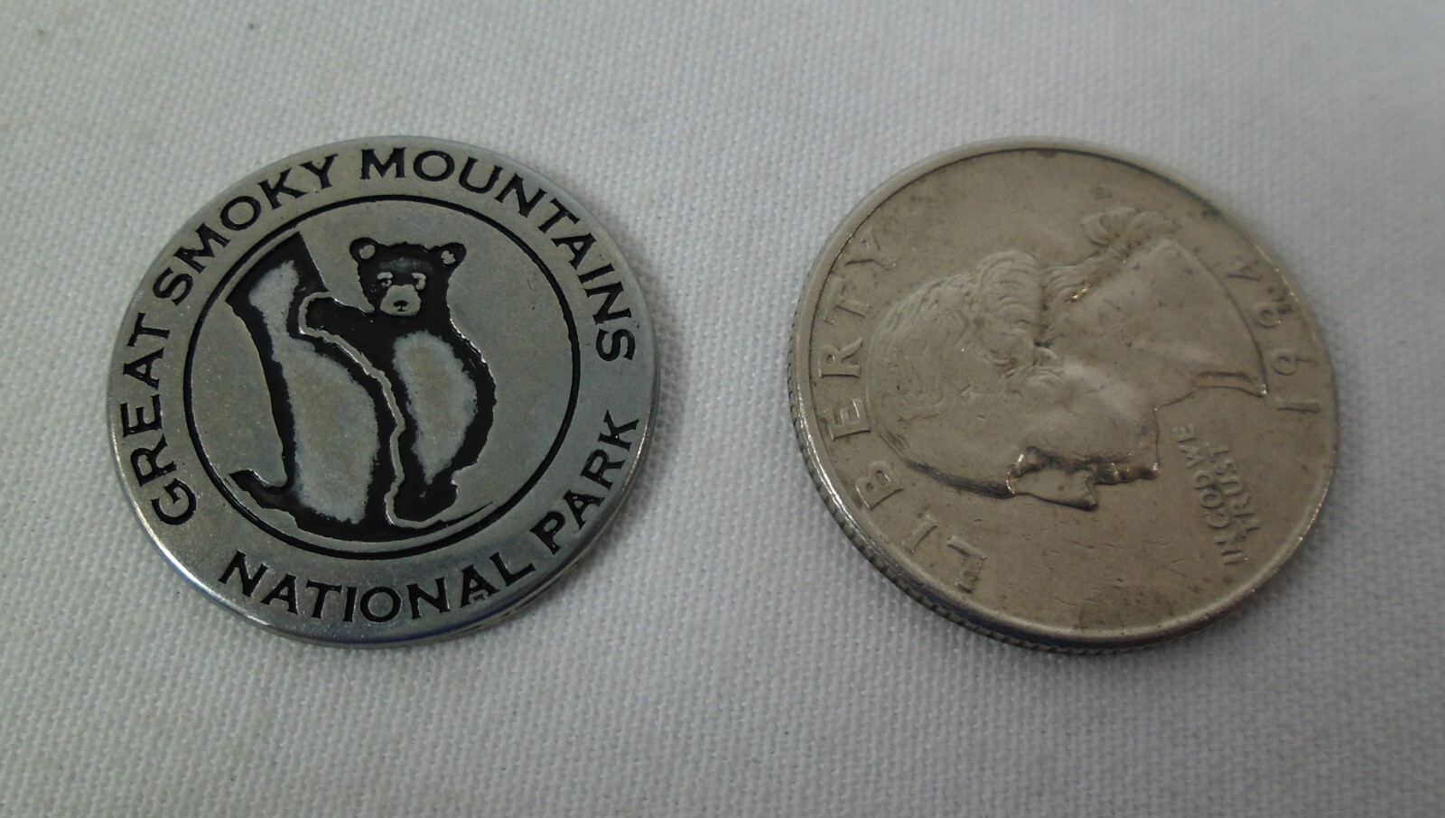 Great Smoky Mountains National Park Black Bear Cub Souvenir Token Collector Coin