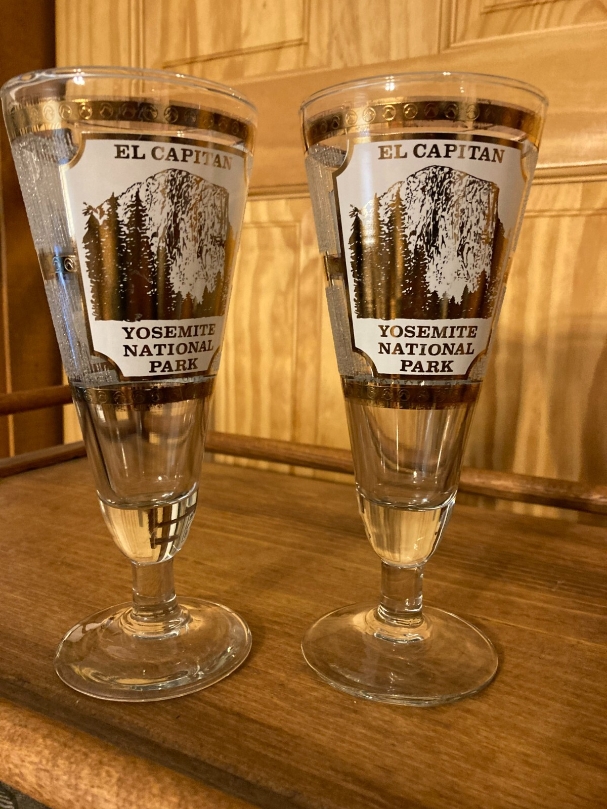 Yosemite National Park Service NPS Half Dome El Capitan California vintage glass