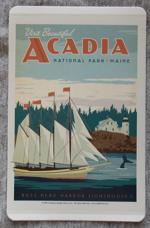 Acadia National Park Vinyl Sticker New