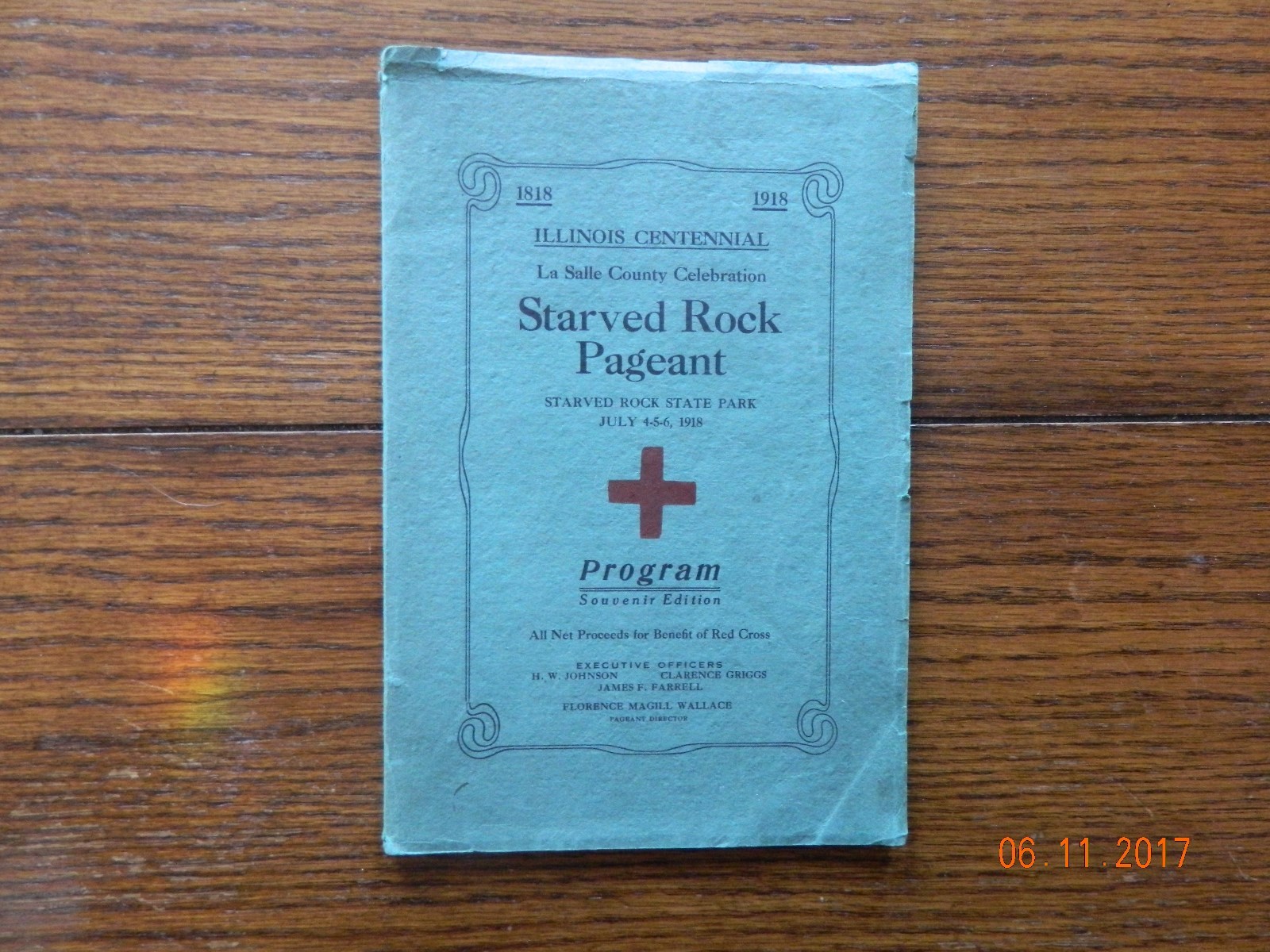 STARVED ROCK STATE PARK PAGEANT 1918 SOUVENIR EDITION PROGRAM RARE LASALLE CO IL