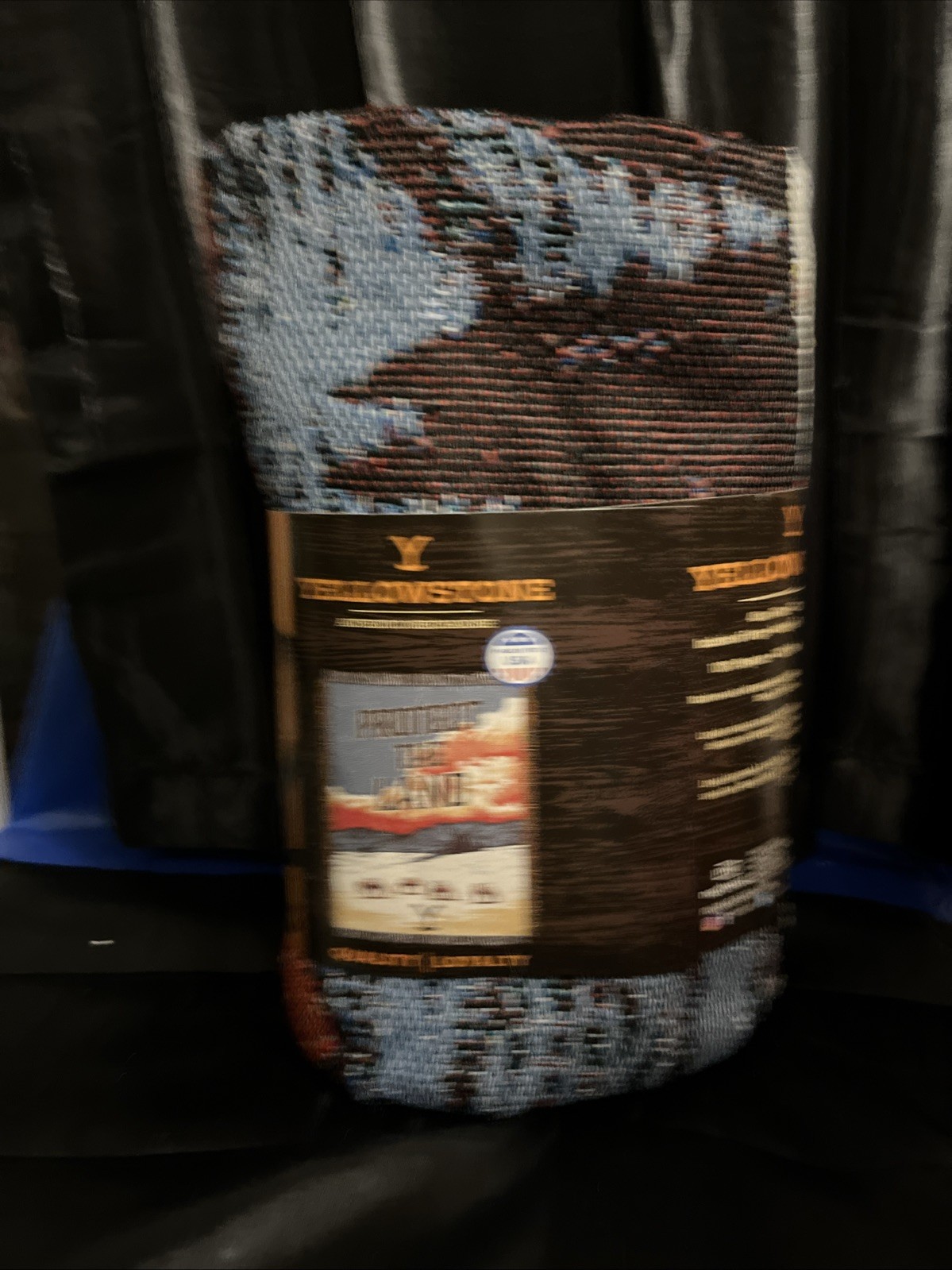Yellowstone Dutton Ranch “Protect the Land” Woven Tapestry Throw Blanket NEW