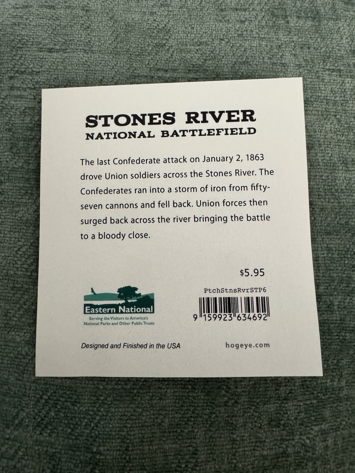 NEW Stones River National Battlefield Embroidered Souvenir Patch – Murfreesboro