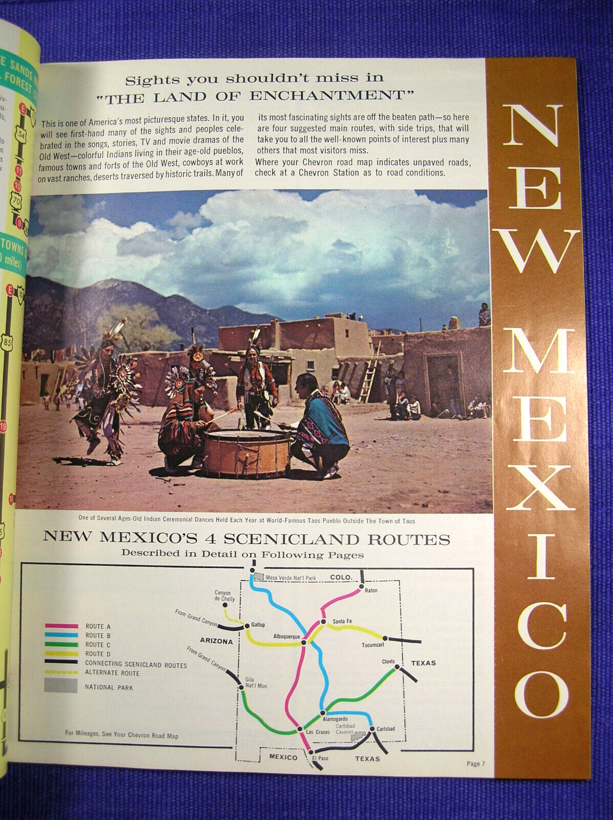 Vintage Scenicland, USA from Chevron a Tour and Route Guide Booklet Mid West