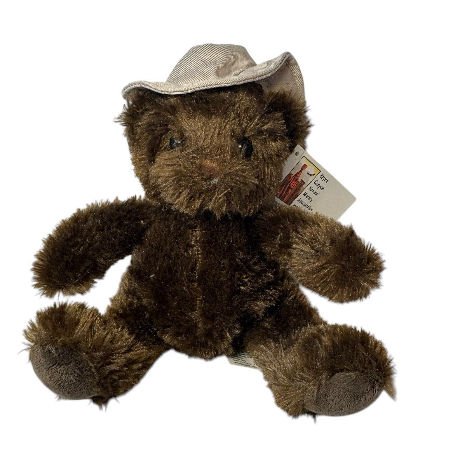 Jaag Bryce Canyon Plush Brown Bear 8 Inch Bucket Hat Souvenir Stuffed Animal NEW