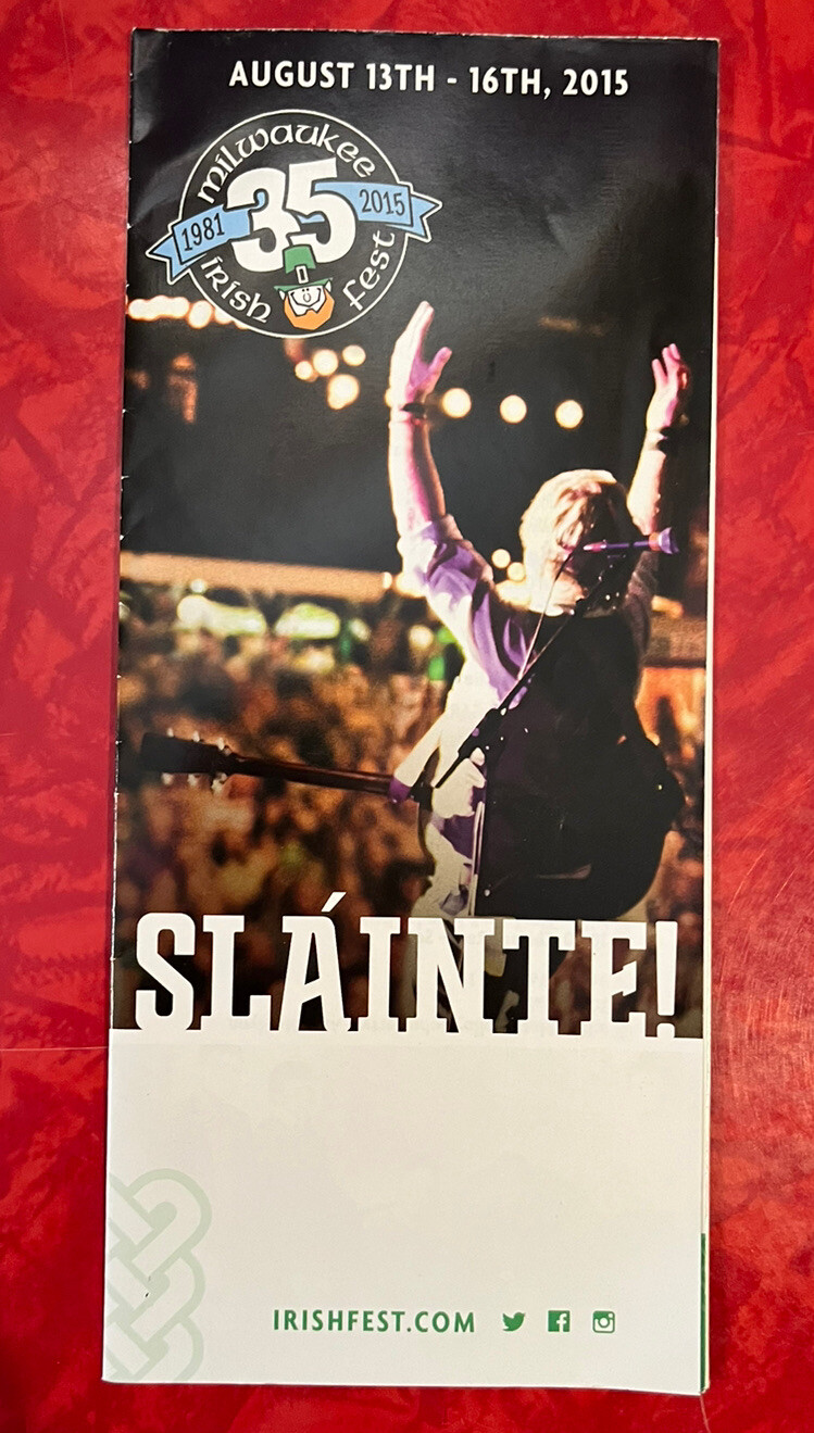 2015 MILWAUKEE IRISH FEST BROCHURE