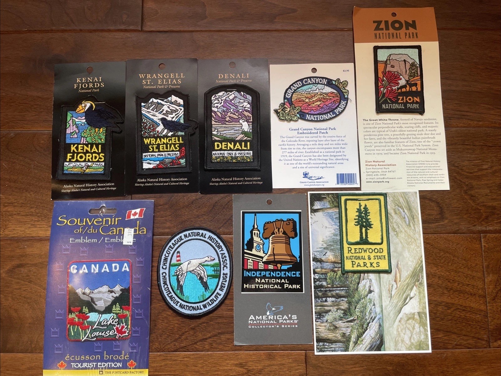 National Park Patches And Sticker Collection Of 9