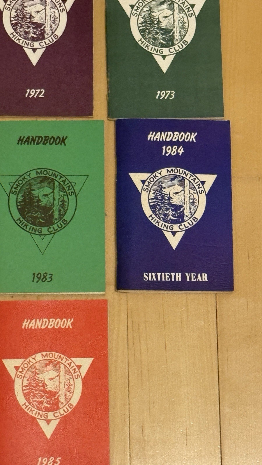 Smoky Mountains Hiking Club 1968-1985 Handbook Lot Vintage Knoxville TN SMHC