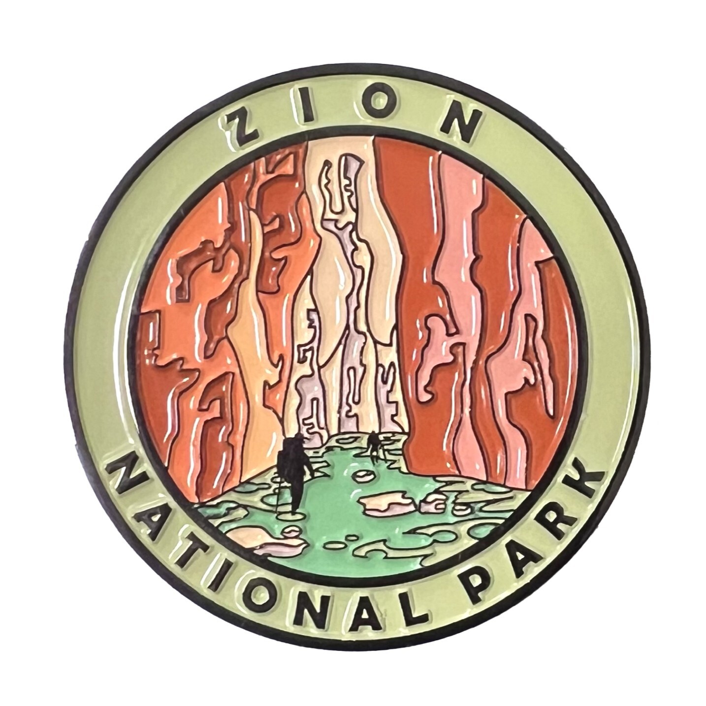 Cre8Travel Zion National Park Collectible Magnet – Enamel Finish, 52mm NEW