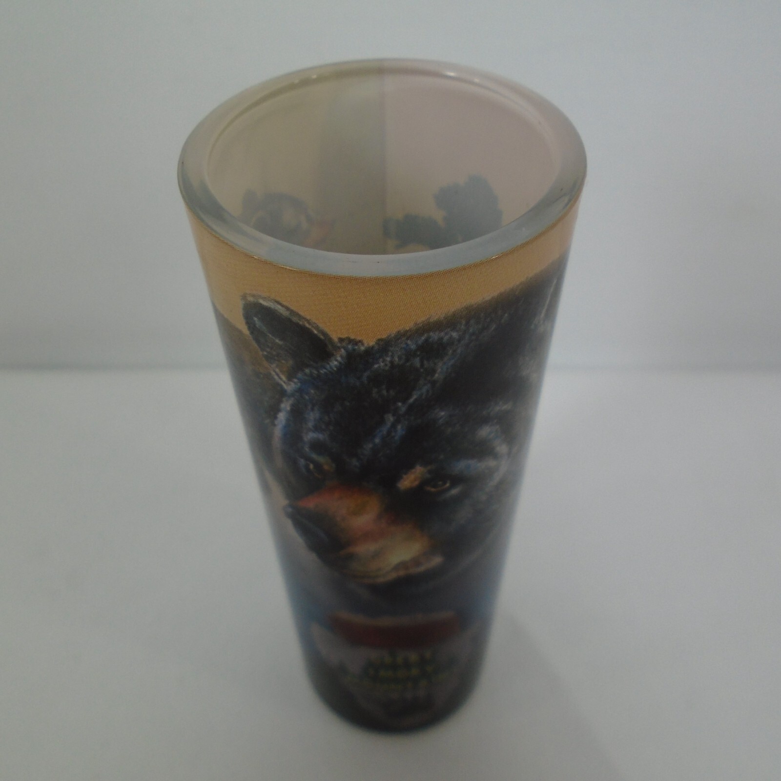 Great Smoky Mountains Black Bears Souvenir Shot Glass Gatlinburg Pigeon Forge Lg