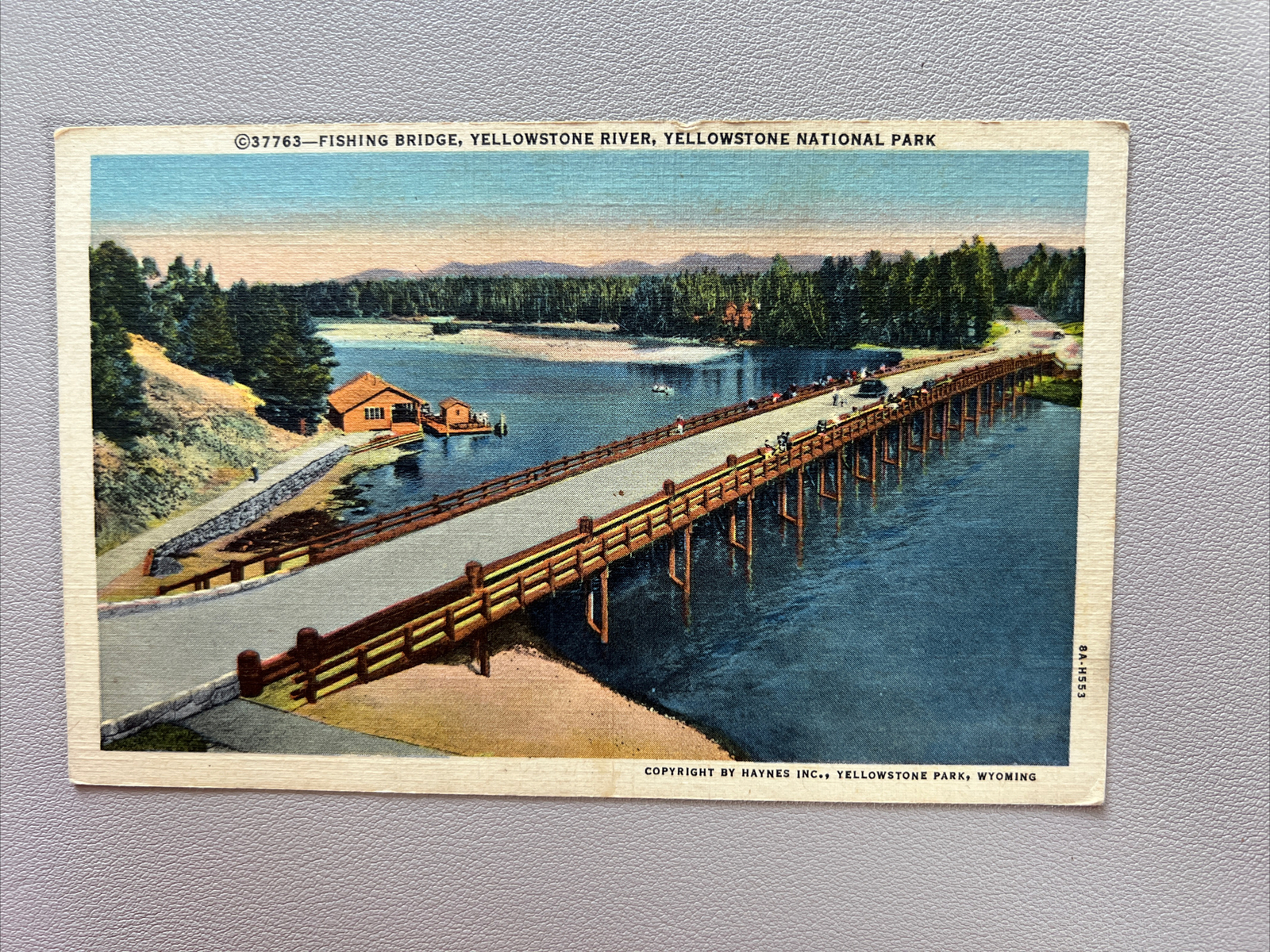 3 Vintage 1940’s Haynes Yellowstone National Park Postcards cancelled/posted