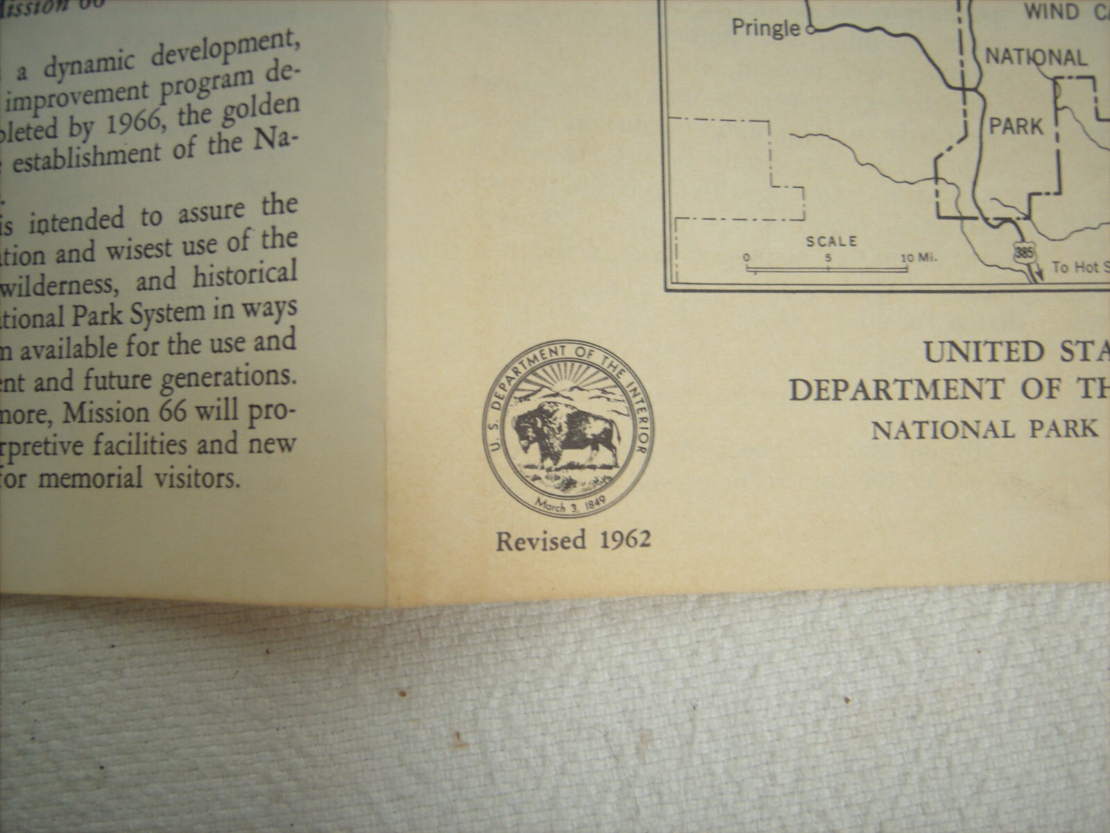 Vtg Visitors Guide Mount Rushmore National Memorial 1962