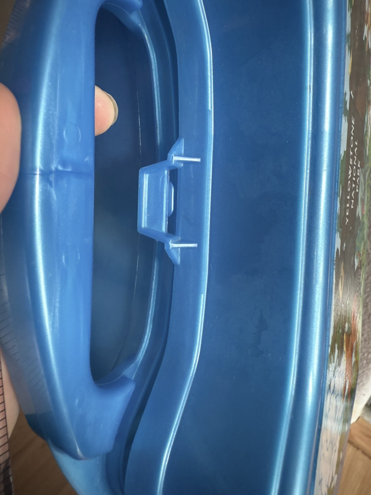 Yellowstone National Park Whirley Drinkworks Blue Lunch Box Old Faithful Geyser