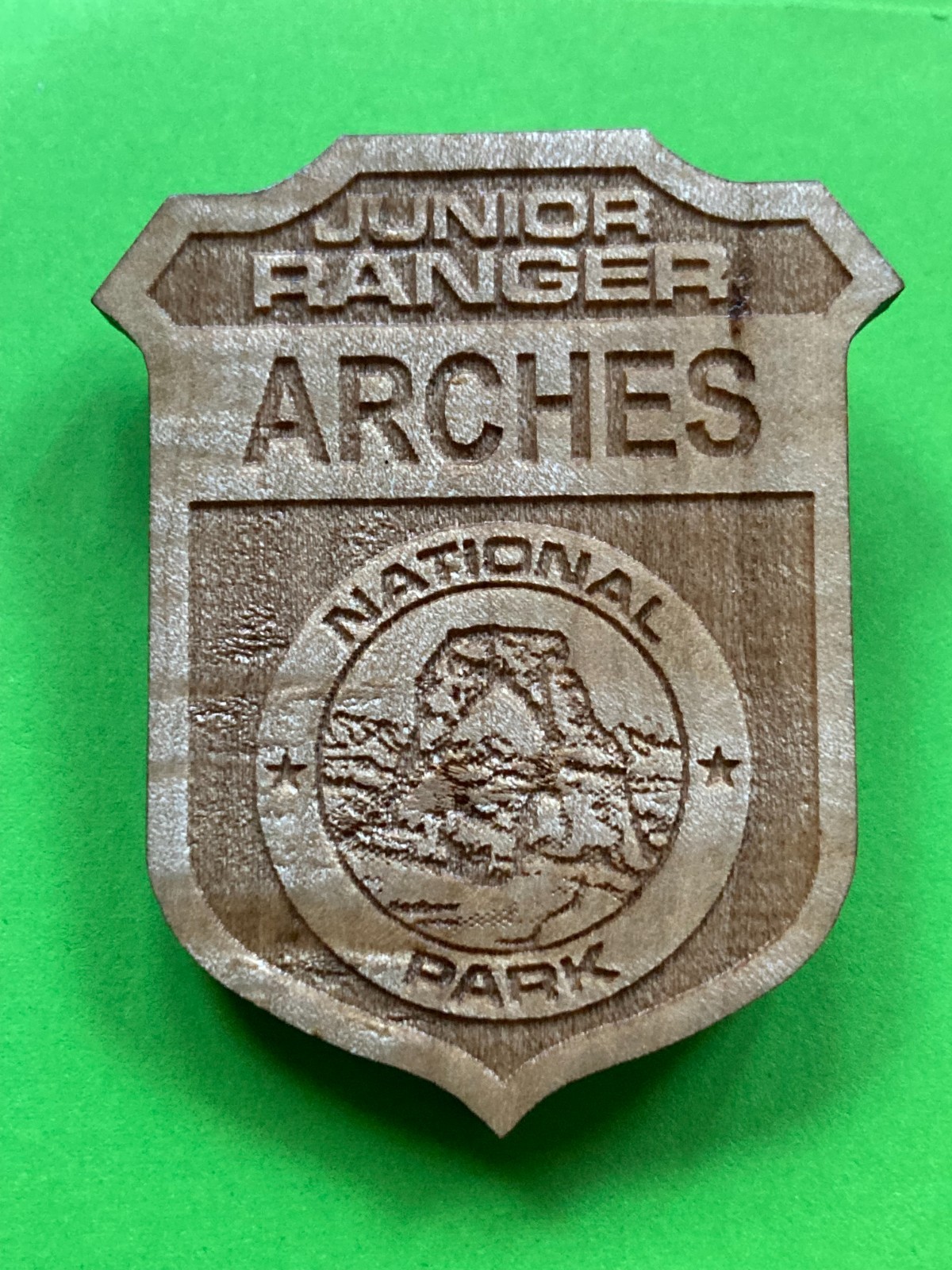 ARCHES NATIONAL PARK UTAH JUNIOR RANGER BADGE (One of the BIG FIVE) HIKE CAMP