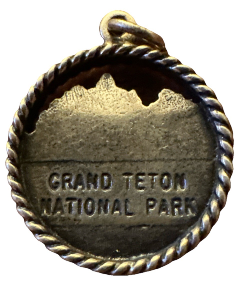 Silver Plated 18mm Grand Teton National Park Wyoming Jackson Hole Charm Pendant