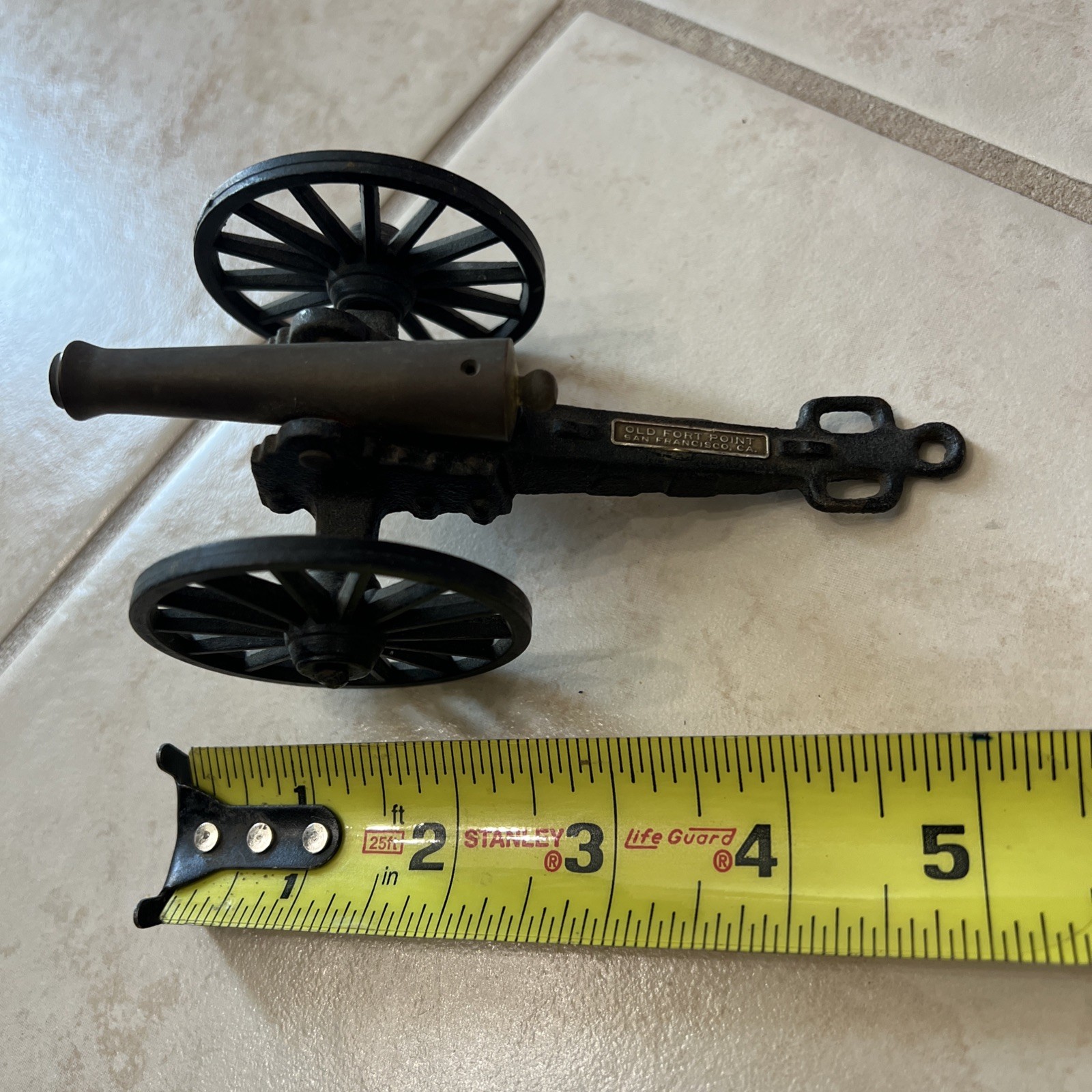 Old Fort Point San Francisco CA Metal Souvenir Black Powder Cannon