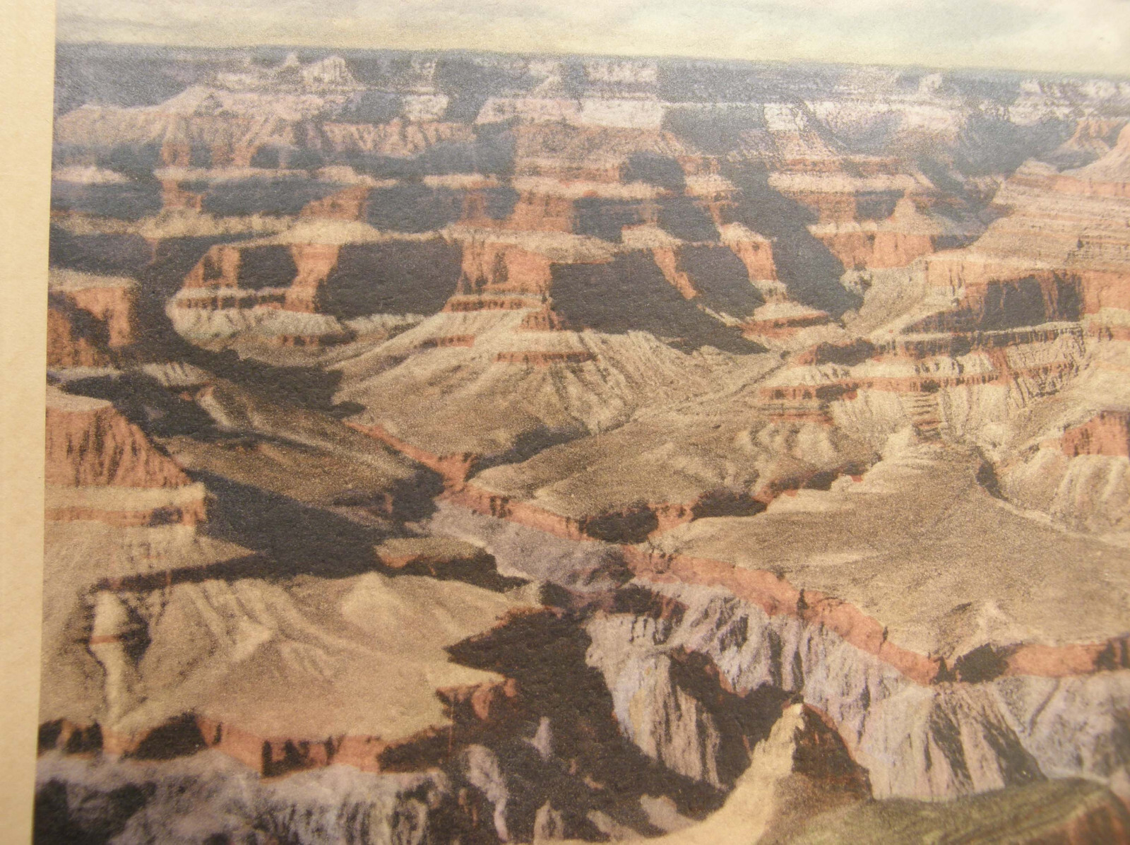 VINTAGE COLOR LITHOGRAPH SOUVENIR PRINT VERKAMP’S GRAND CANYON NAT’L PARK ARIZ