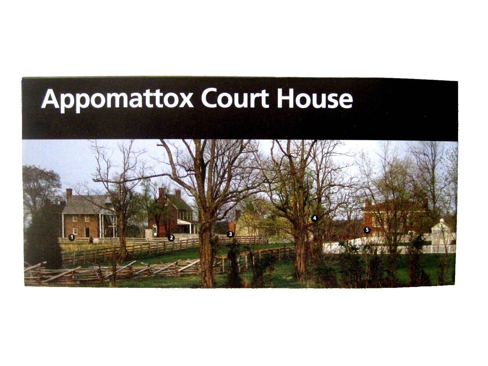 Appomattox Court House National Park Service Unigrid Brochure