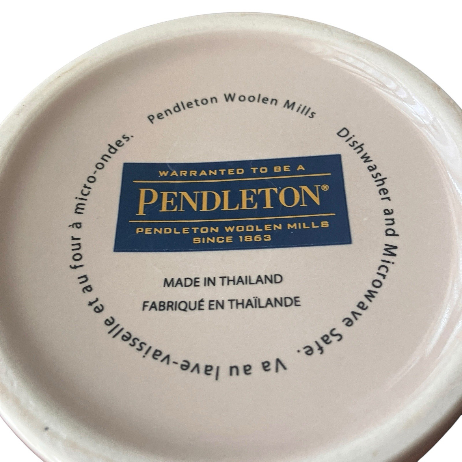 Pendleton Yellowstone Mug Bison National Park Coffee Cup Rustic Lodge 16 oz