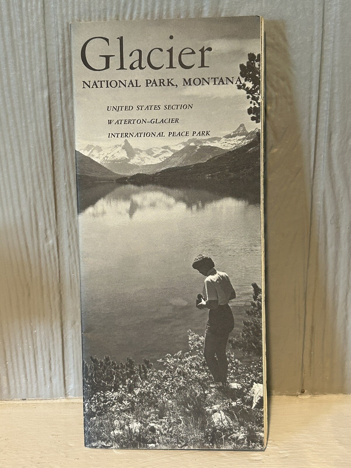 Vtg Tourist Travel Brochure Folded Paper Glacier National Park 1963 Montana 1F07