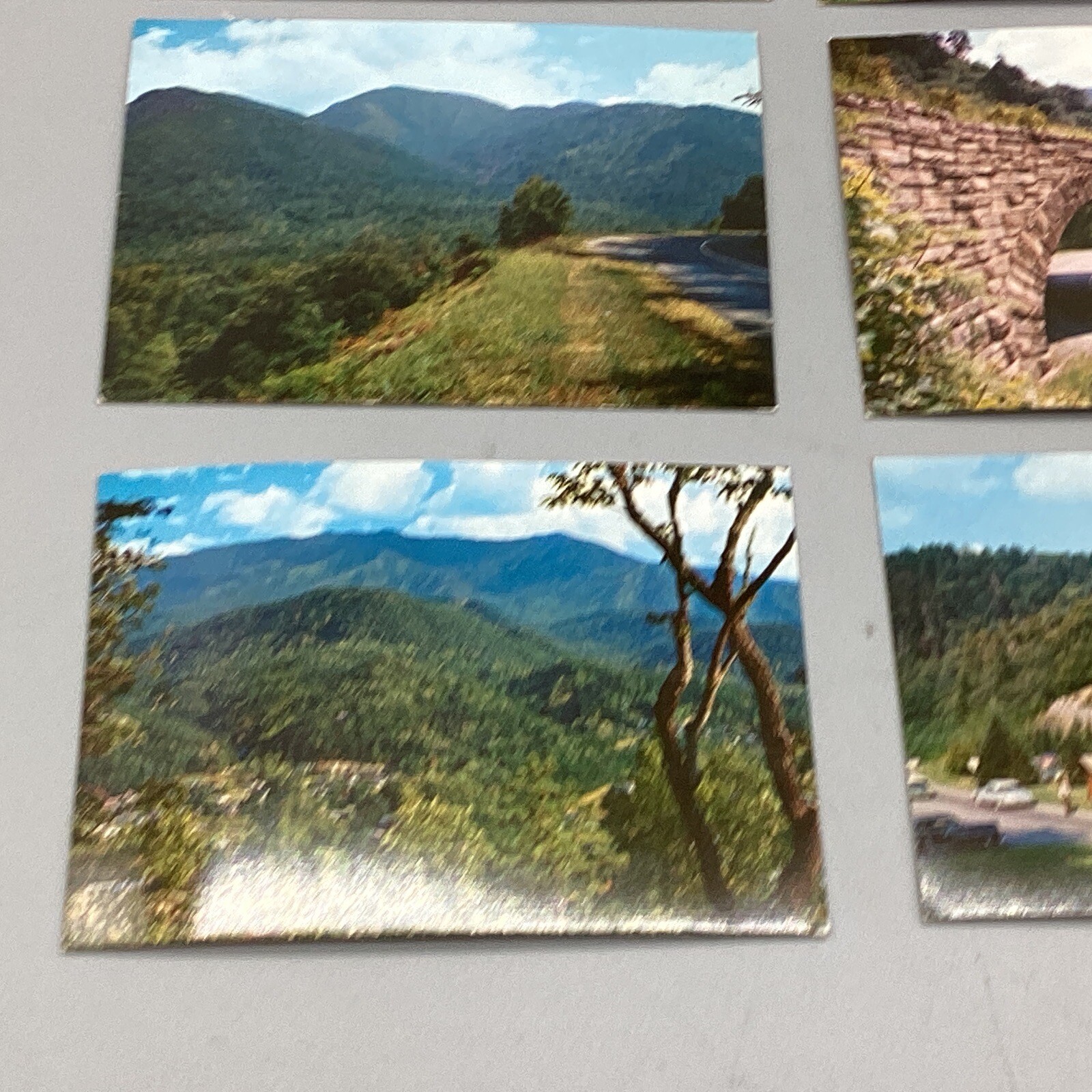 GREAT SMOKY MOUNTAINS NATIONAL PARK 2.5”x3.5” CLINE Card Travel Souvenir LOT x 8