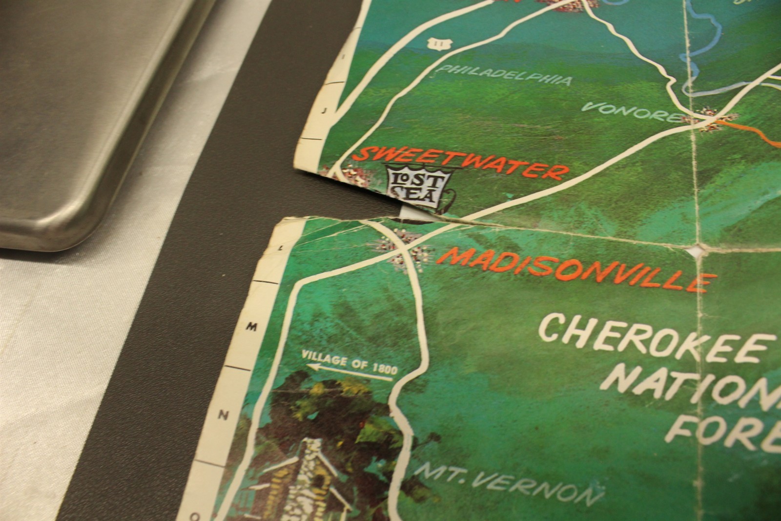 Vintage 1968 Smoky Mountains Souvenir Maps Guide And Directory National Park