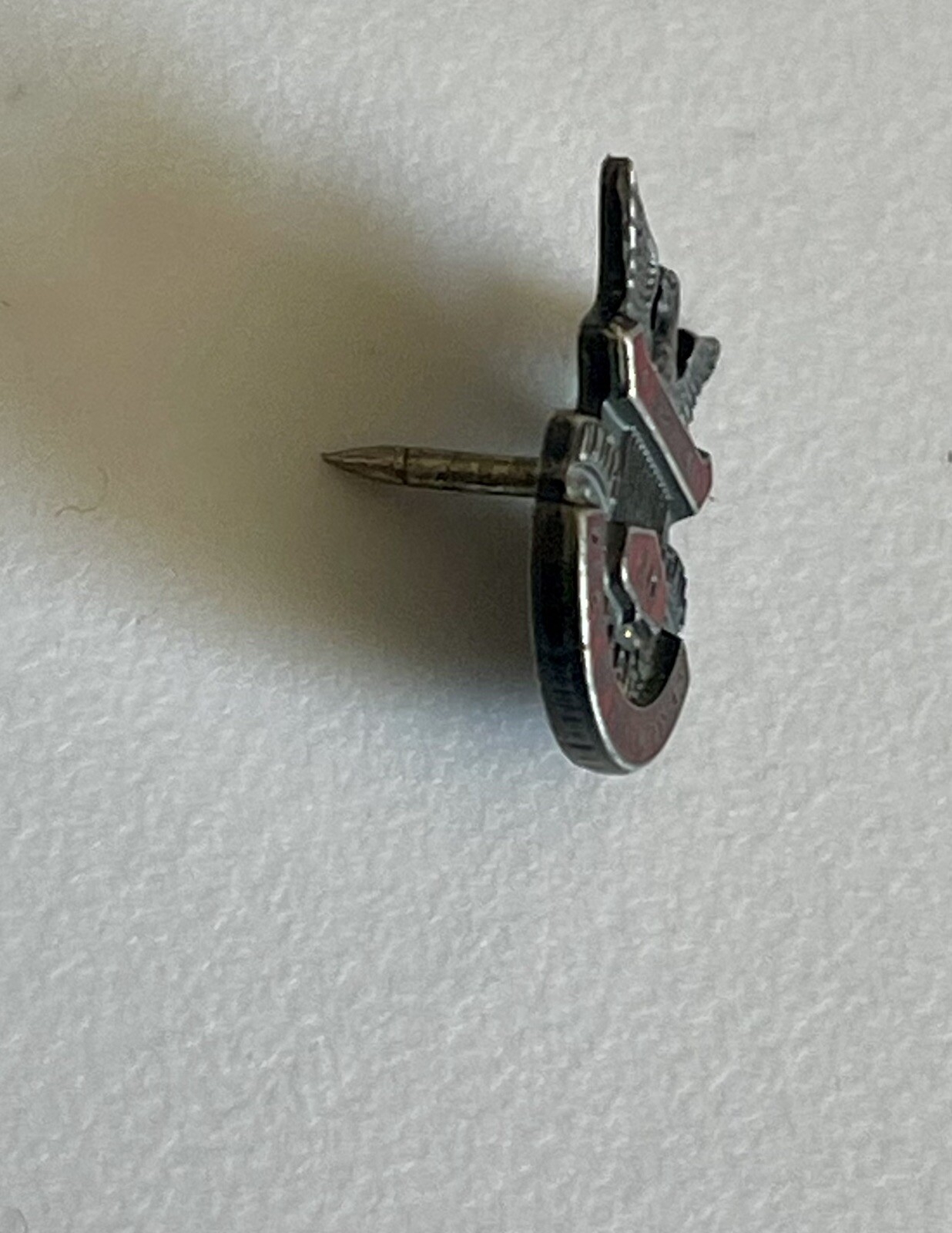 VNTG Department of the Interior 20 Year Service Pin STERLING Red Lapel Tie Tac