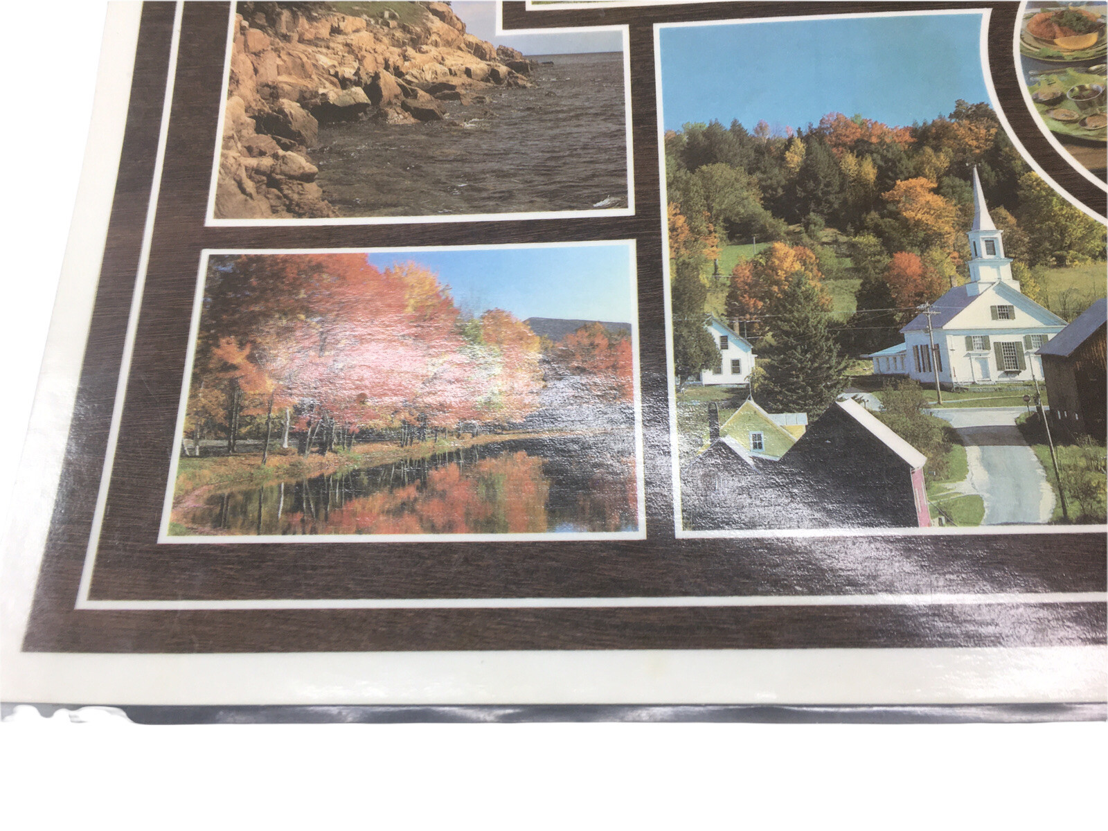 Vintage cape cod New England￼ place mat Massachusetts 2 Sides