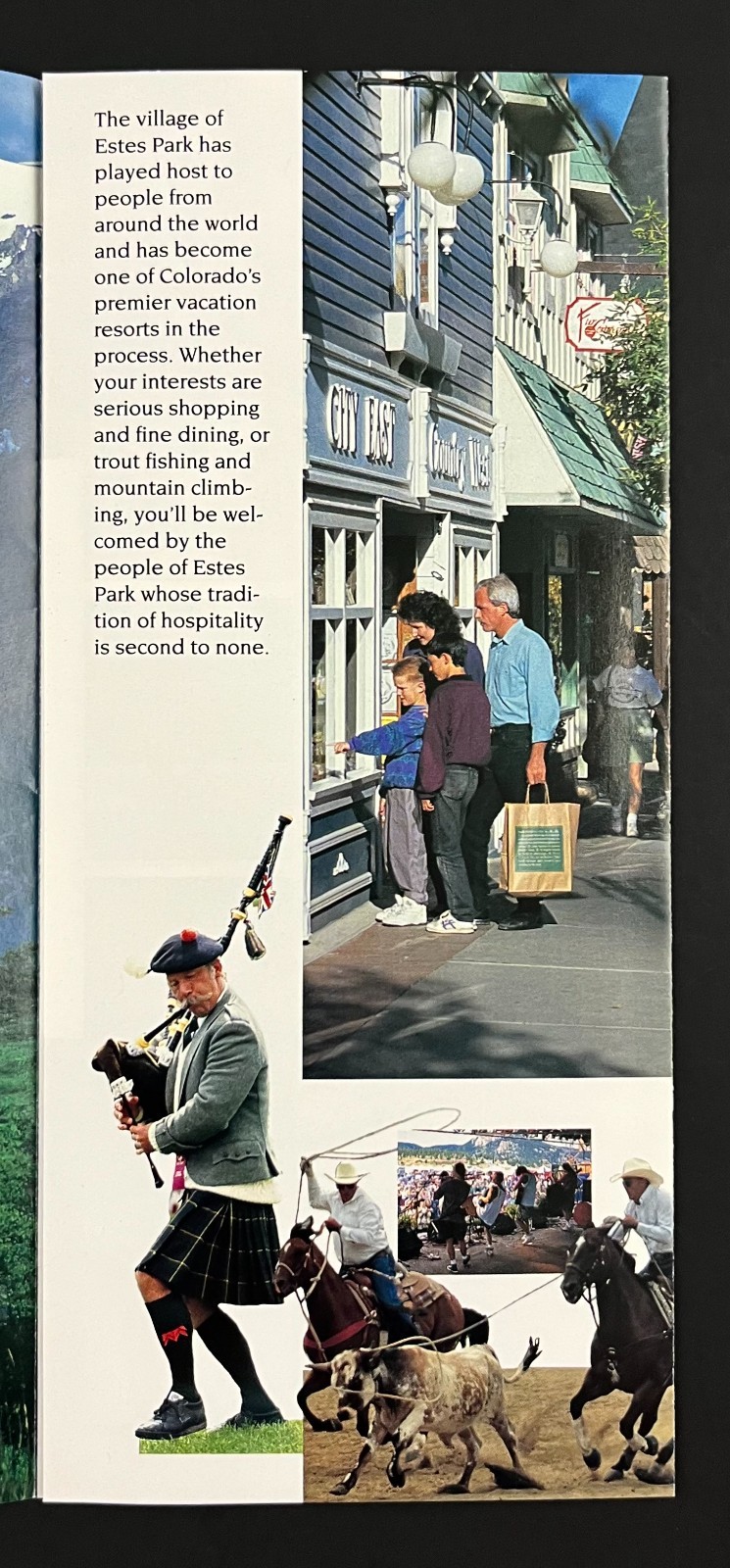 1990s Estes Park Rocky Mountain National Park Colorado Vintage Travel Brochure