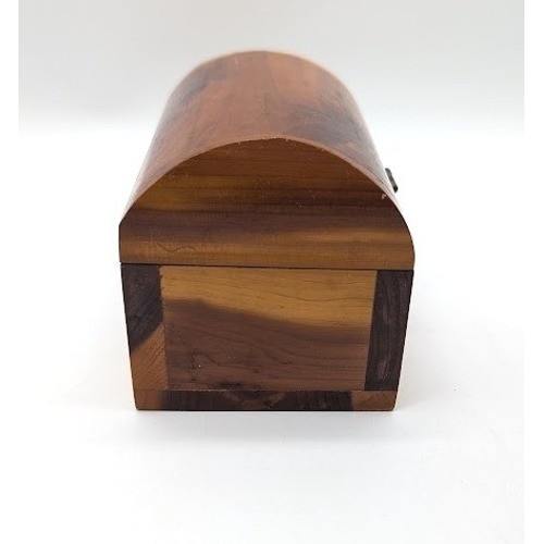 Vintage Yellowstone National Park Cedar Wood Trinket Box Chest Souvenir Jewelry