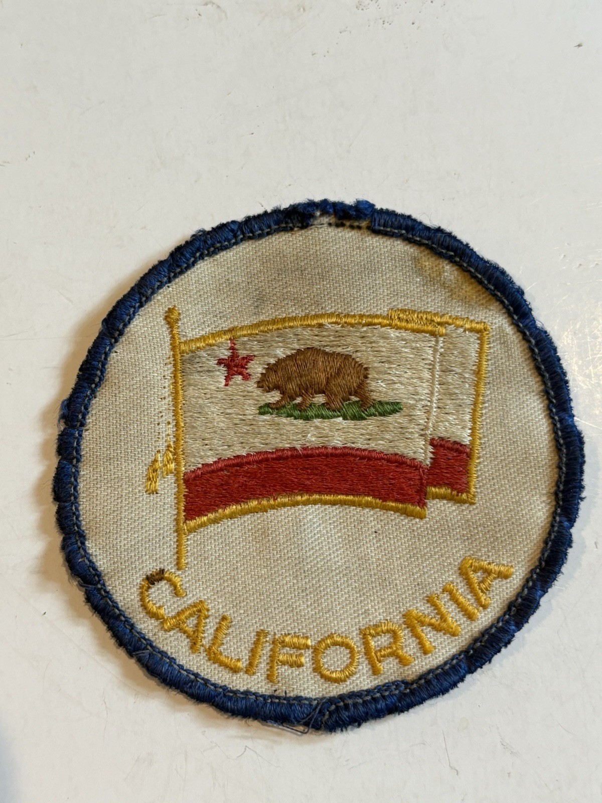 RARE🇺🇸1960s VINTAGE”CALIFORNIA”BEAR Embroidered BACKPACK HIKER PATCH👀LQQK👀