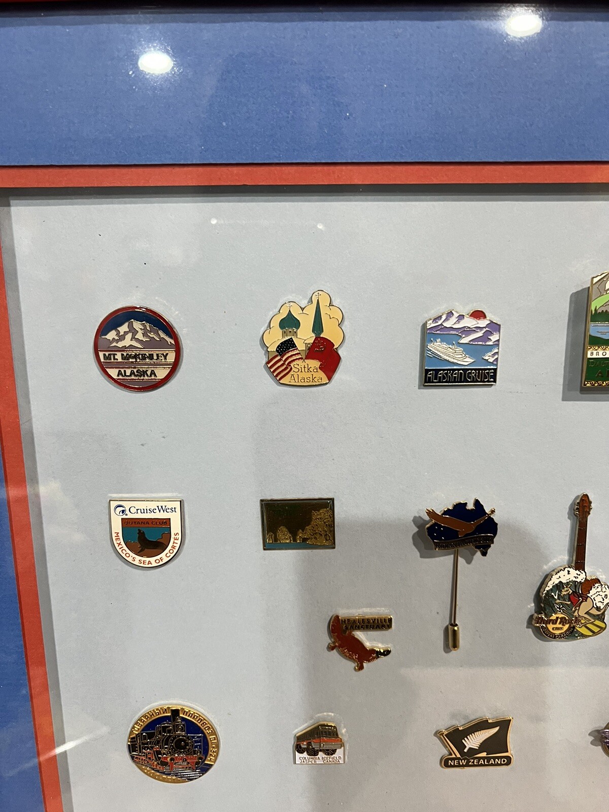 Framed National Parks, State And Other Miscellaneous Pins – Collectibles READ