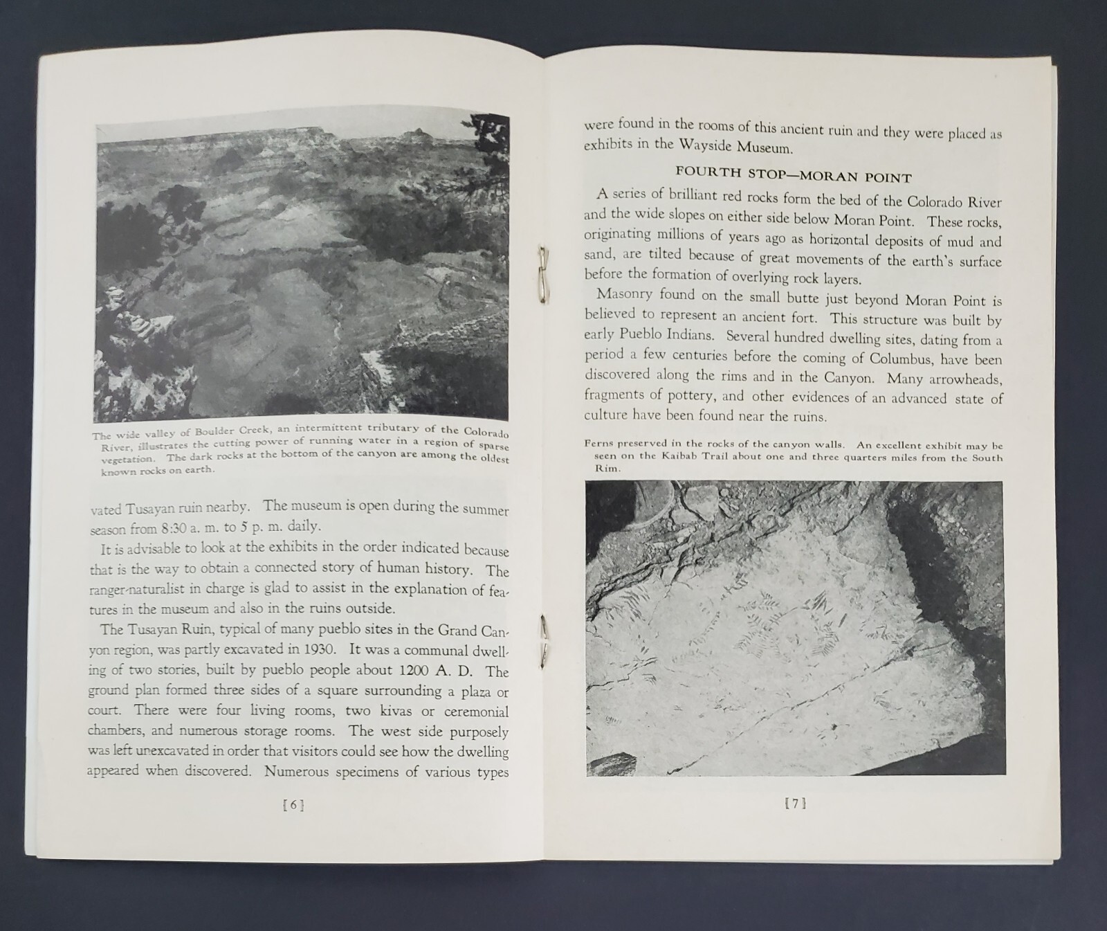 1960s Grand Canyon Village Desert View Tourist Guide Vintage Travel Brochure