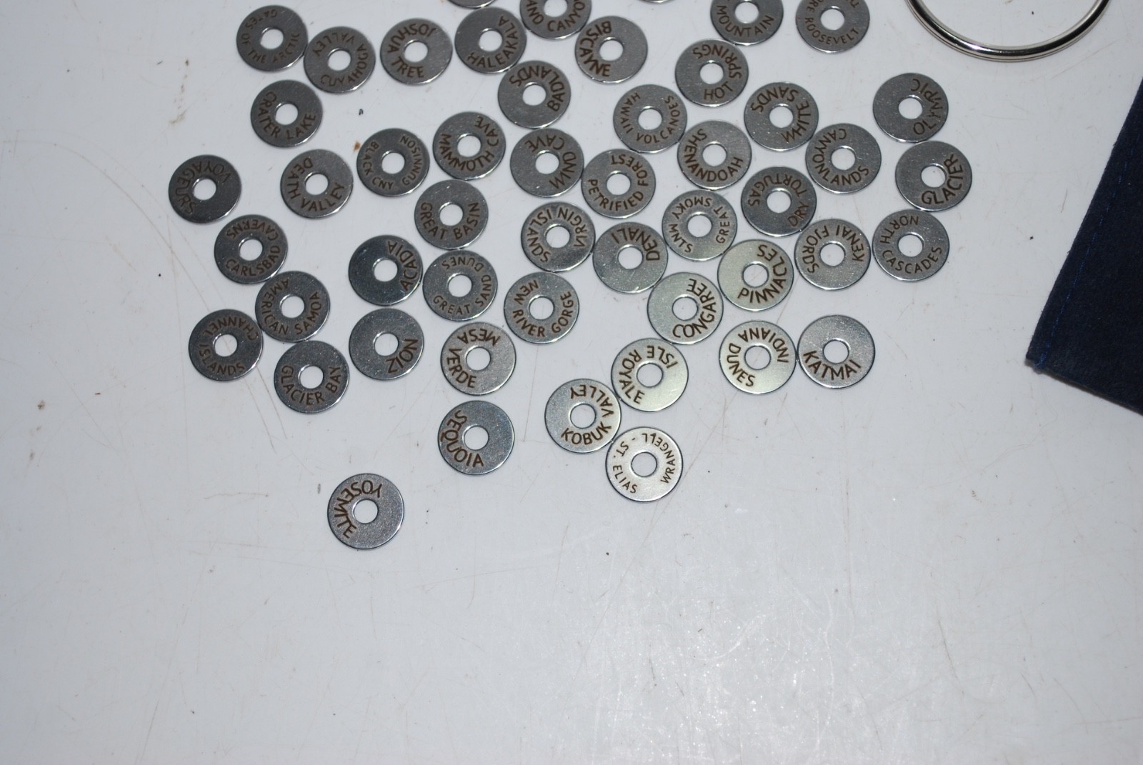 The Wander Club National Park Tokens Lot w/ Ring & Pouch – 50+ Travel Tokens
