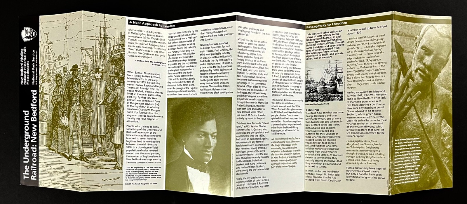 2000s Underground Railroad New Bedford Mass Official Nat’l Park Travel Brochure