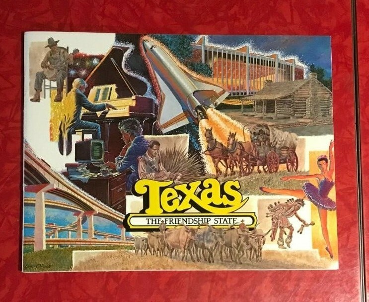 TEXAS 60-PAGE vintage VISITOR GUIDE 1990