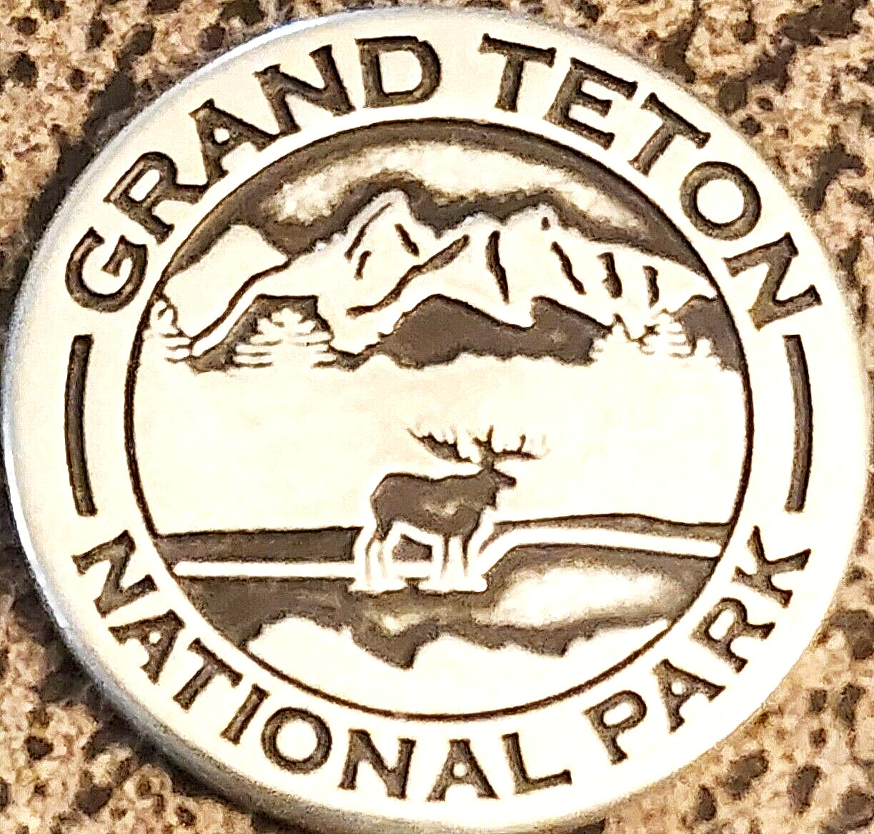 OLD DESIGN – GRAND TETON NATIONAL PARK – MOOSE TOKEN – WYOMING