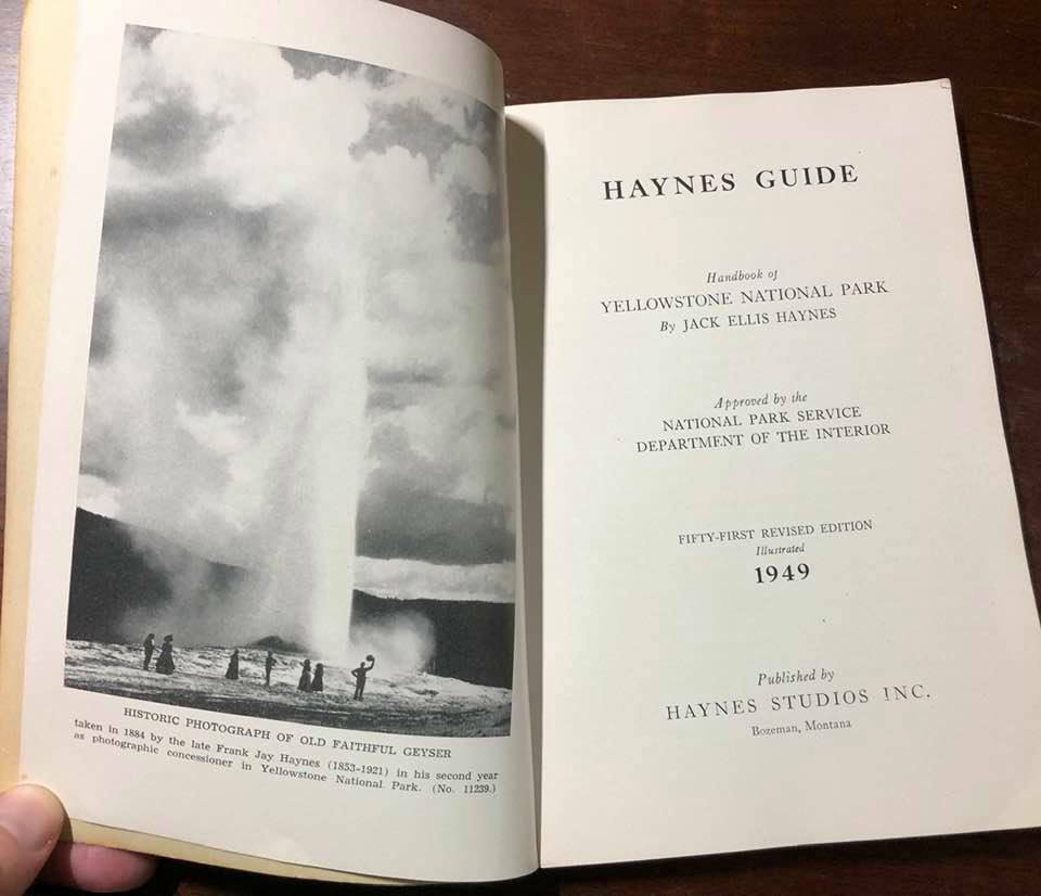 Haynes GUide – Yellowstone National Park – 1949 edition – Softcover –