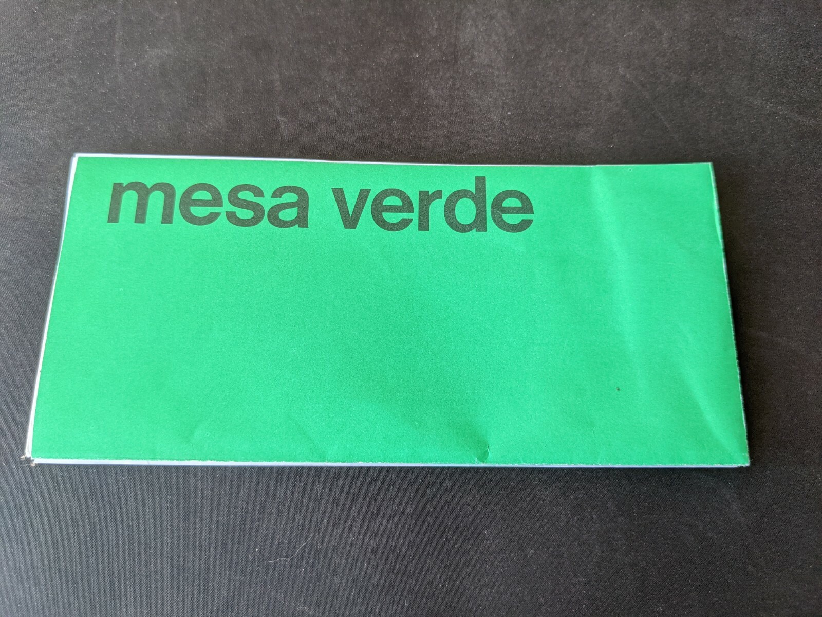 1983 MESA VERDE NATIONAL PARK. SOUVENIR FOLDOUT MAP, TOUR GUIDE. U.S DEPART. INT