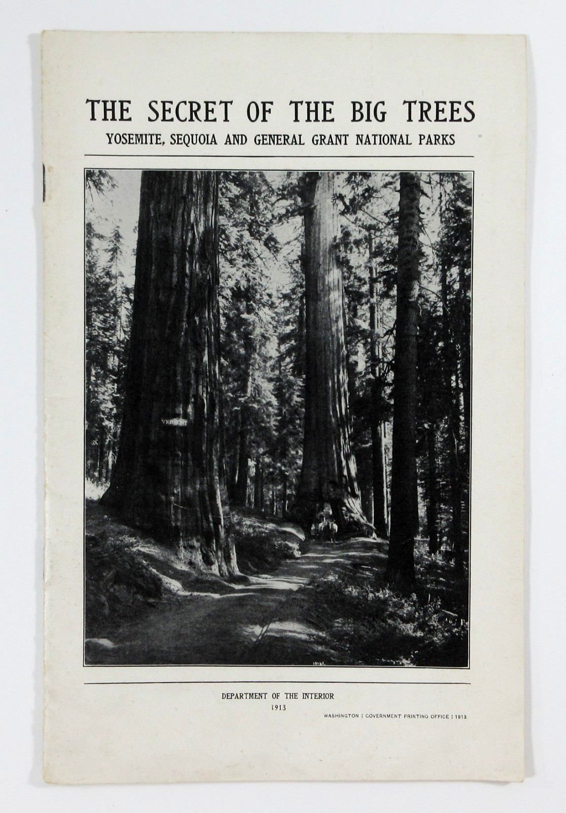 Yosemite Sequoia General Grant National Park Secret Big Trees Booklet DOI 1913