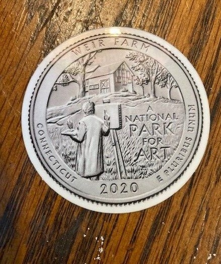National Park NPS: Weir Farm Quarter Sticker – National Park for Art