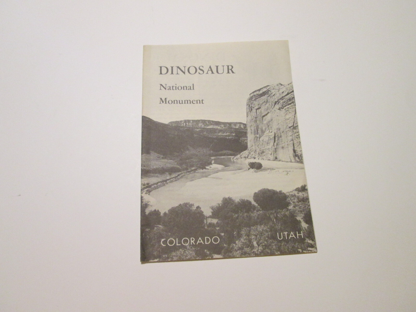 1957 Dinosaur National Monument Colorado Fold Out Brochure National Park Service